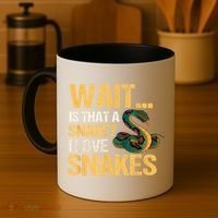 Snake Reptile Lovers Herpetologist Ophidiophilia Coffee Mug thumb 4