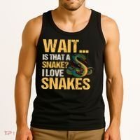 Snake Reptile Lovers Herpetologist Ophidiophilia Tank Top thumb 3