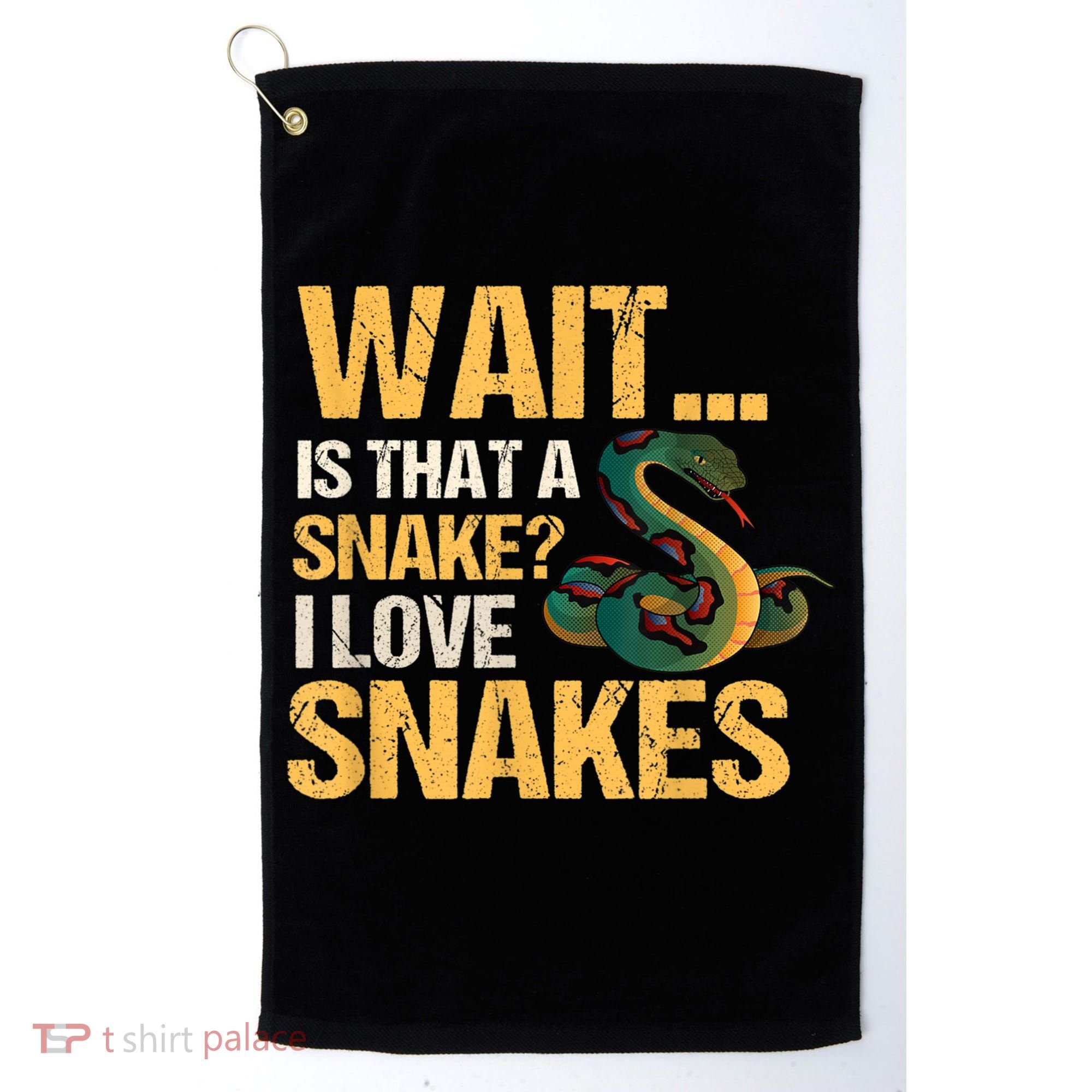 Snake Reptile Lovers Herpetologist Ophidiophilia Golf Towel