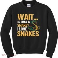 Snake Reptile Lovers Herpetologist Ophidiophilia Kids Sweatshirt thumb 0
