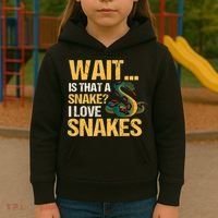 Snake Reptile Lovers Herpetologist Ophidiophilia Kids Hoodie thumb 3