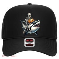 Skeleton Riding Mummy Orca Halloween Whale Great Gift Hat thumb 0