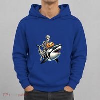 Skeleton Riding Mummy Orca Halloween Whale Great Gift Hoodie thumb 0