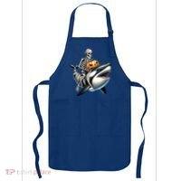 Skeleton Riding Mummy Orca Halloween Whale Great Gift Apron thumb 0