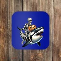 Skeleton Riding Mummy Orca Halloween Whale Great Gift Coaster thumb 0