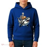 Skeleton Riding Mummy Orca Halloween Whale Great Gift Kids Hoodie thumb 4