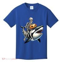 Skeleton Riding Mummy Orca Halloween Whale Great Gift Kids T-Shirt thumb 0