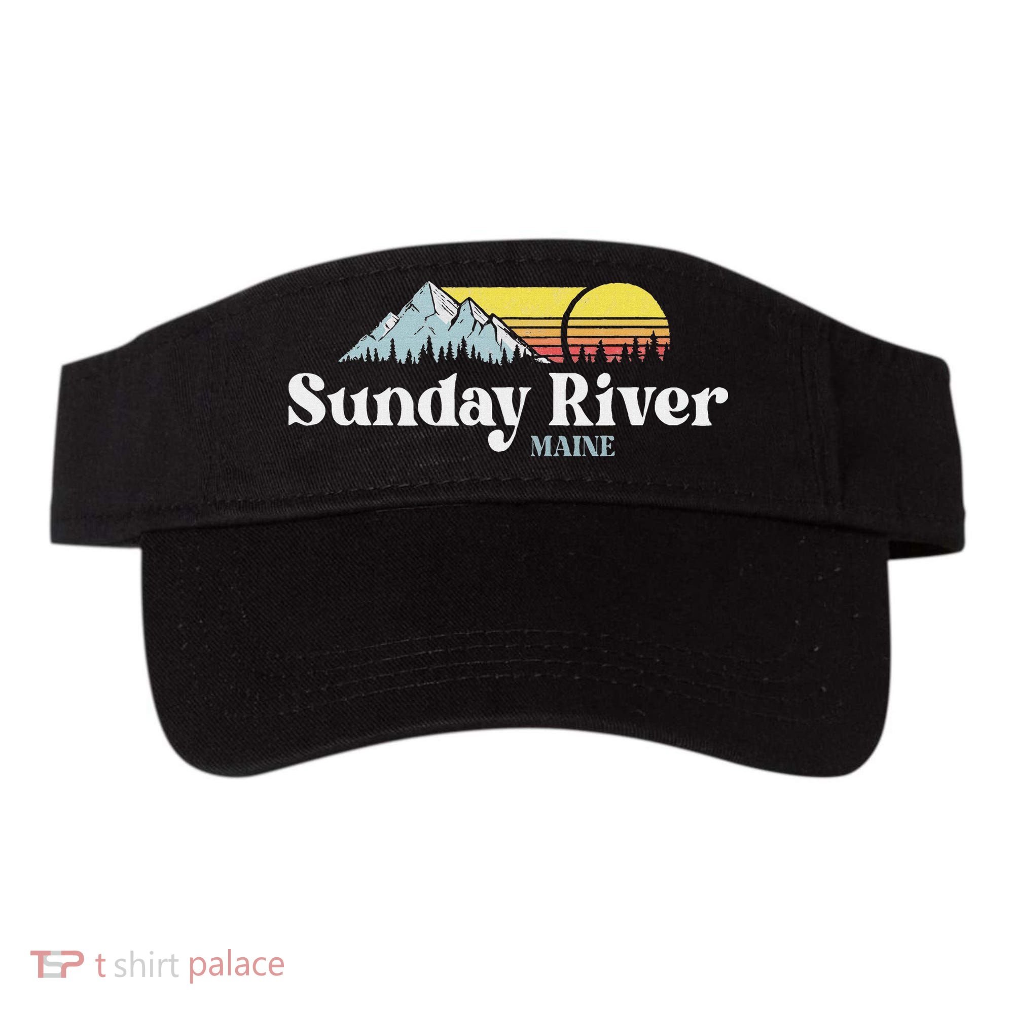 Sunday River Maine Ski Snowboard Hiking Family Vacation Visor