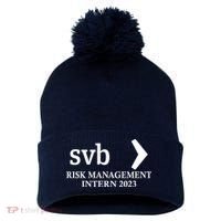 SVB Risk Management Intern Department Dept Team 2023 Pom Pom 12in Knit Beanie thumb 0