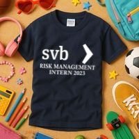 SVB Risk Management Intern Department Dept Team 2023 Kids T-Shirt thumb 3