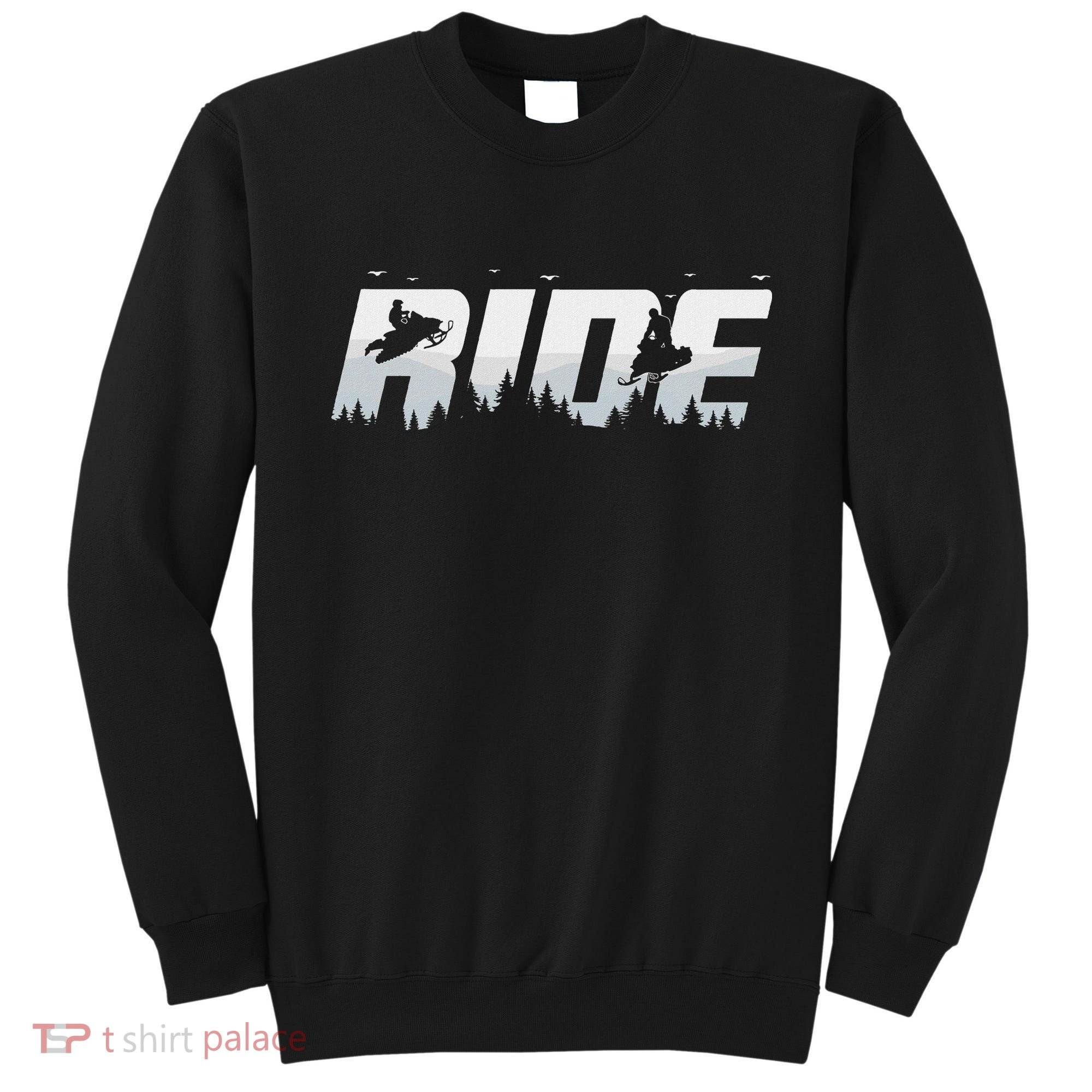 Snowmobile Ride Motor Sled Racing Winter Mountain Sports Fan Sweatshirt