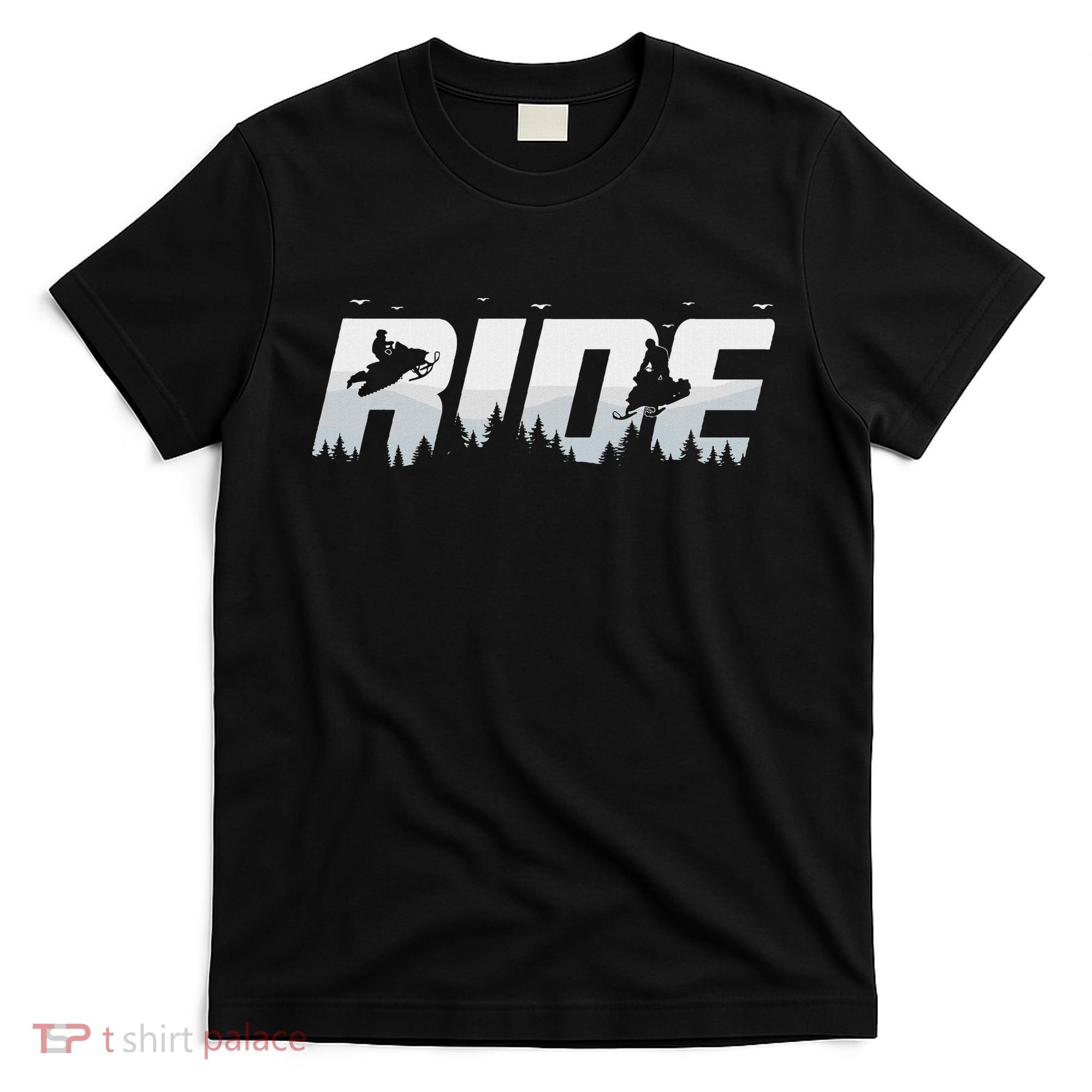 Snowmobile Ride Motor Sled Racing Winter Mountain Sports Fan T-Shirt