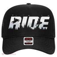 Snowmobile Ride Motor Sled Racing Winter Mountain Sports Fan Hat thumb 0