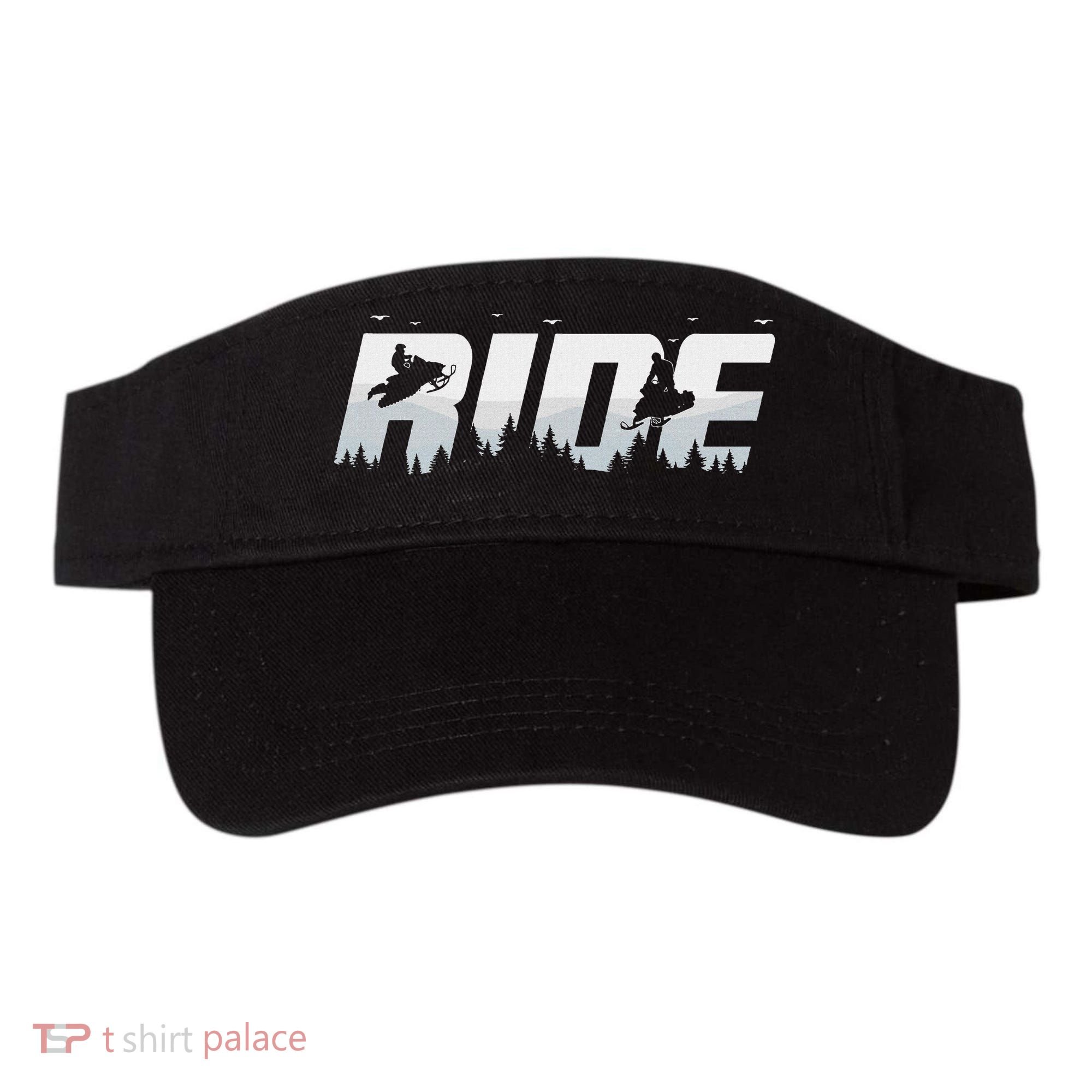 Snowmobile Ride Motor Sled Racing Winter Mountain Sports Fan Visor
