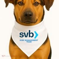 SVB Risk Management Team Funny Svb USA-Made Doggie Bandana thumb 1