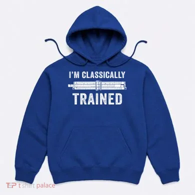 Slide Rule Mechanical Analog IM Classically Trained Gift Hoodie