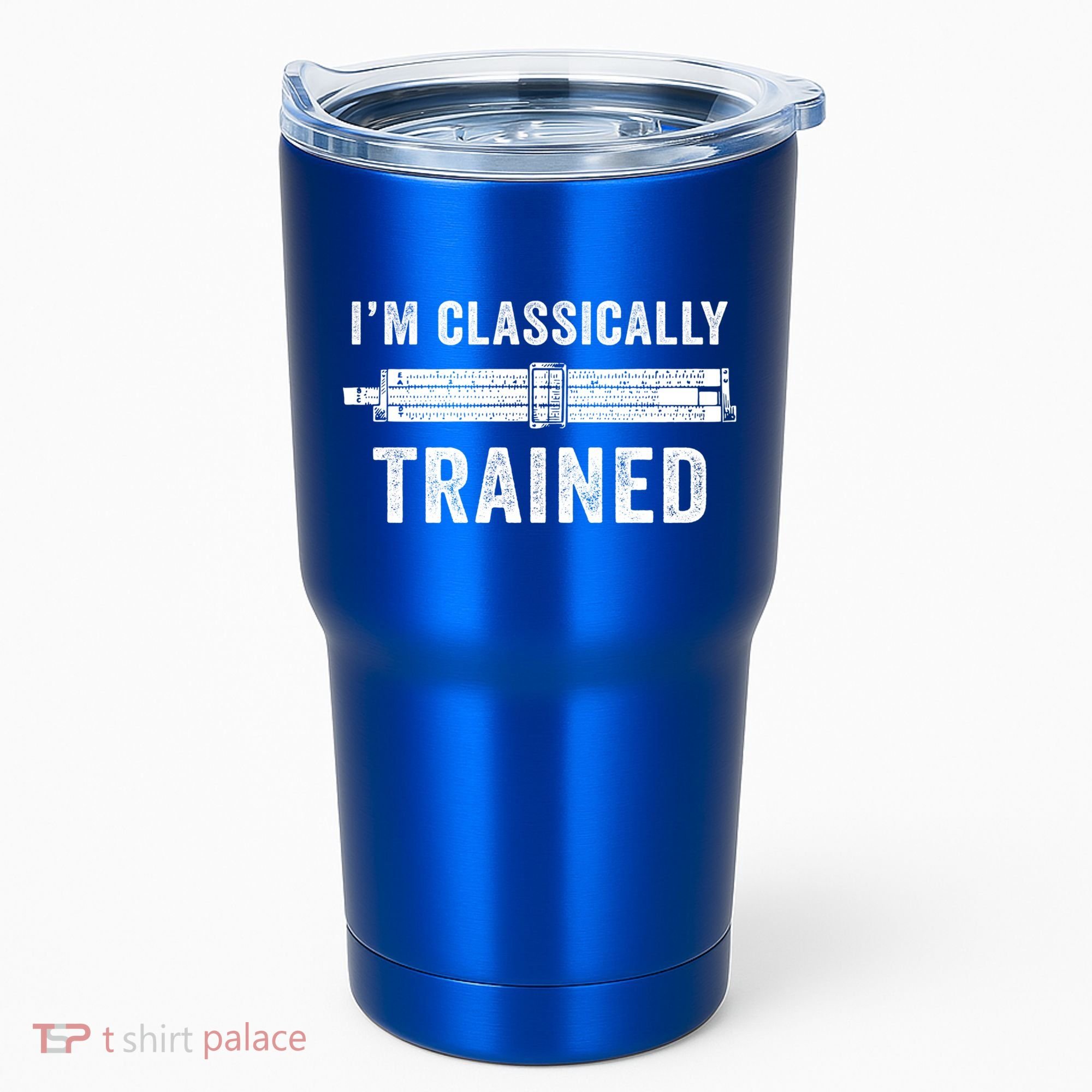 Slide Rule Mechanical Analog IM Classically Trained Gift Tumbler