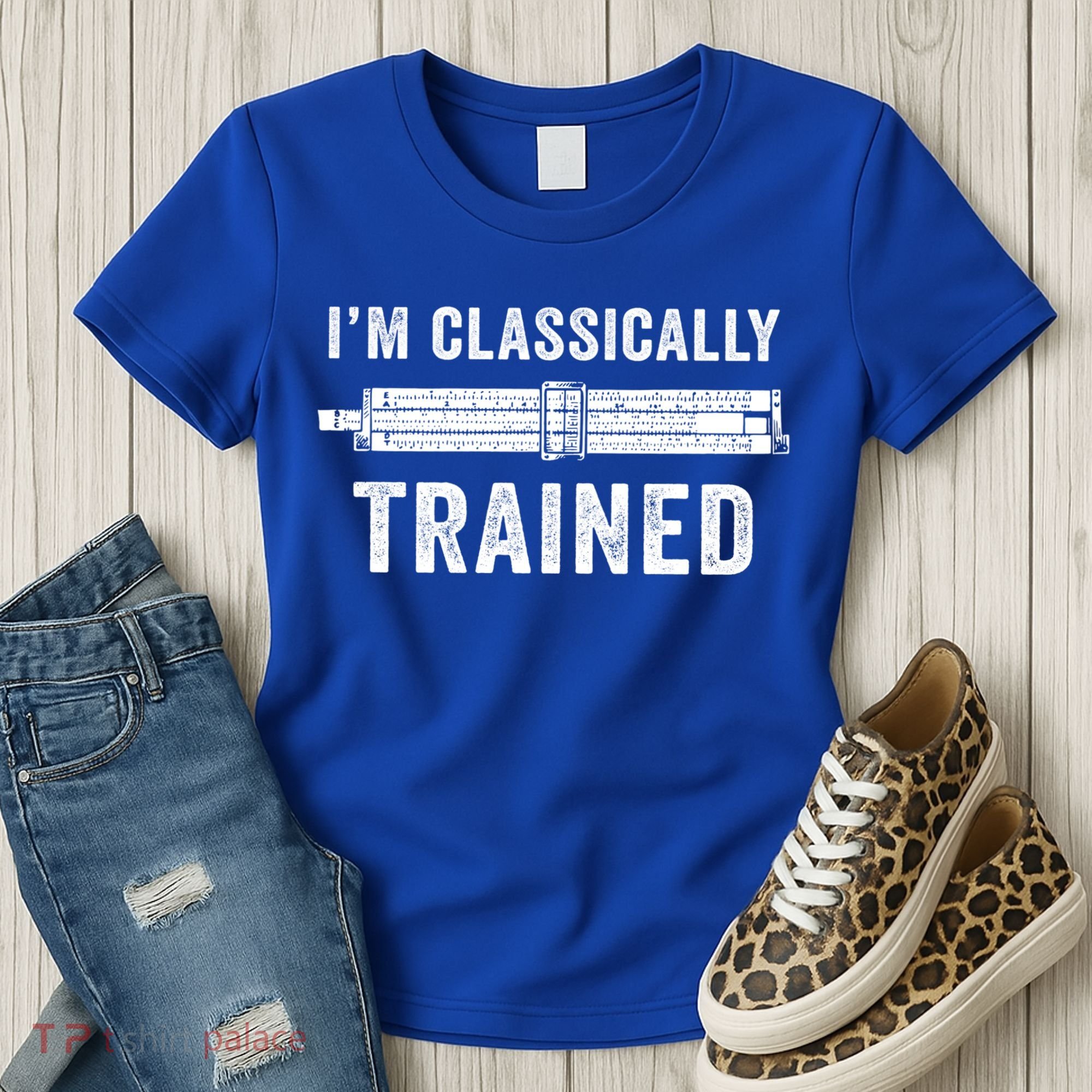 Slide Rule Mechanical Analog IM Classically Trained Gift Women's T-Shirt