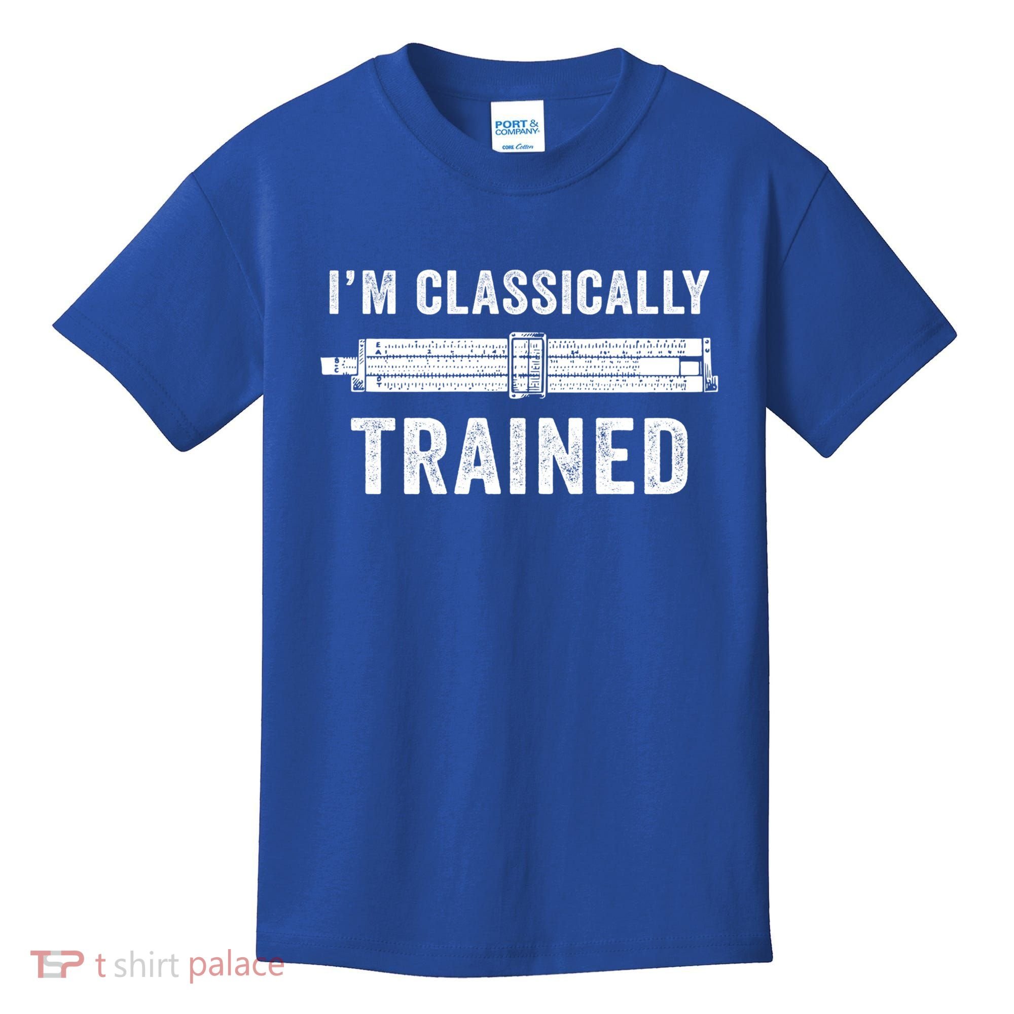 Slide Rule Mechanical Analog IM Classically Trained Gift Kids T-Shirt