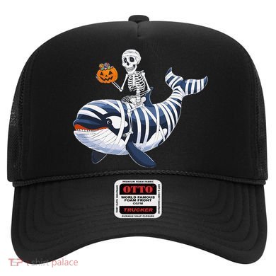 Skeleton Riding Mummy Orca Halloween Candy Whale Gift Hat