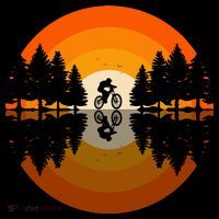 Sunset Retro Mountain Bike Sunset Retro Women's Hoodie thumb 2