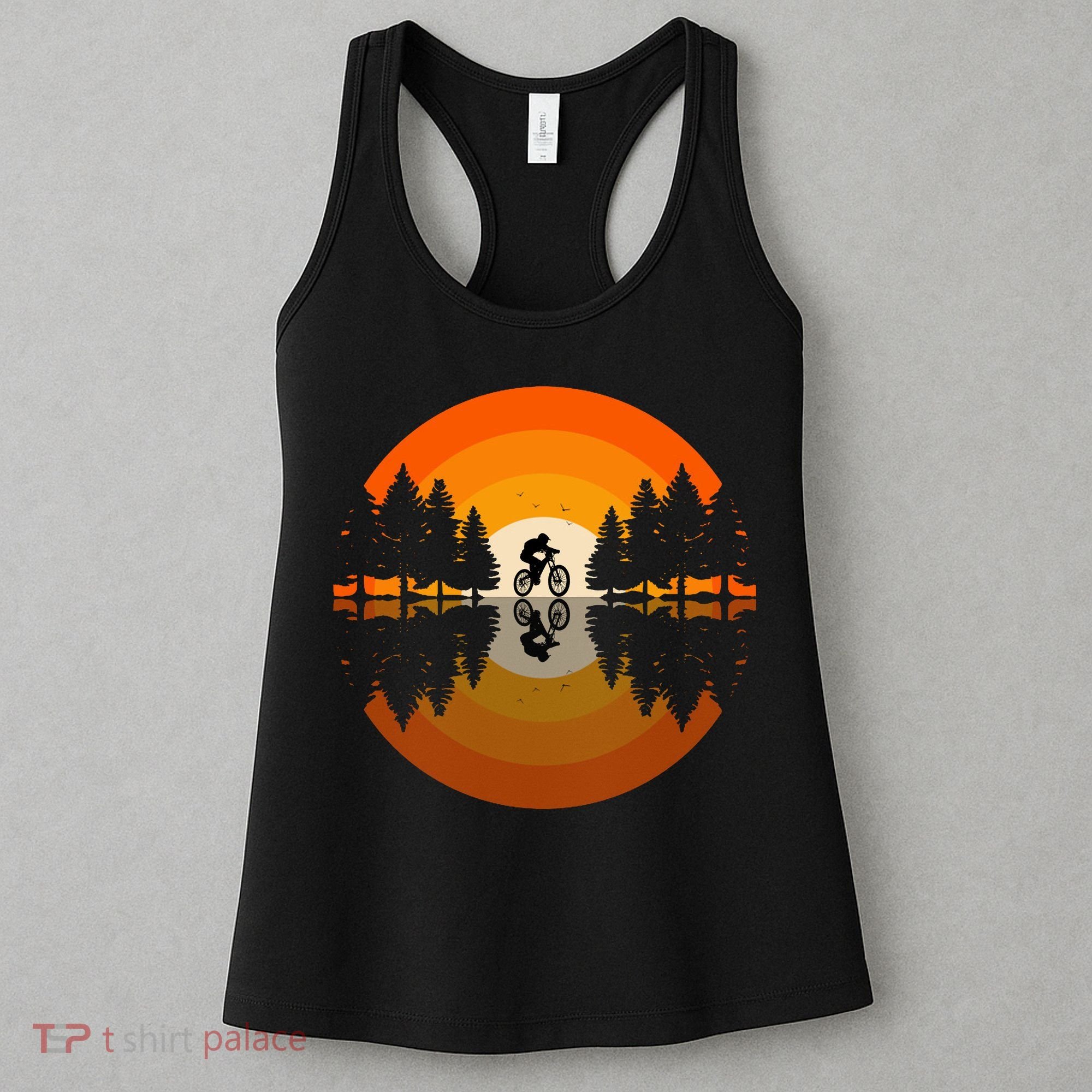 Sunset Retro Mountain Bike Sunset Retro Women's Tank Top