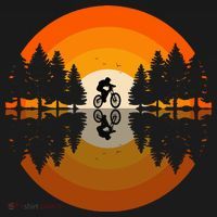 Sunset Retro Mountain Bike Sunset Retro Toddler Hoodie thumb 2