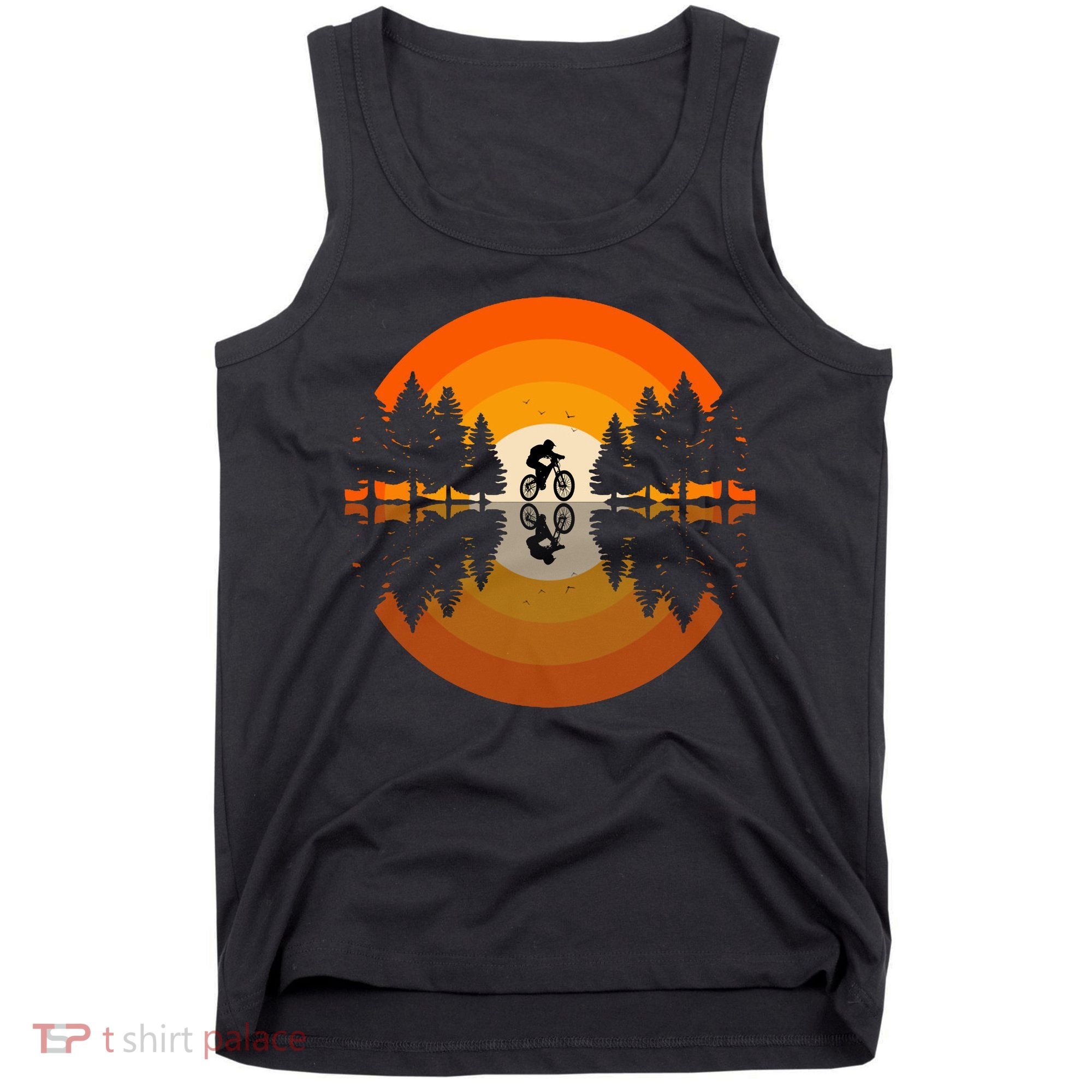 Sunset Retro Mountain Bike Sunset Retro Tank Top