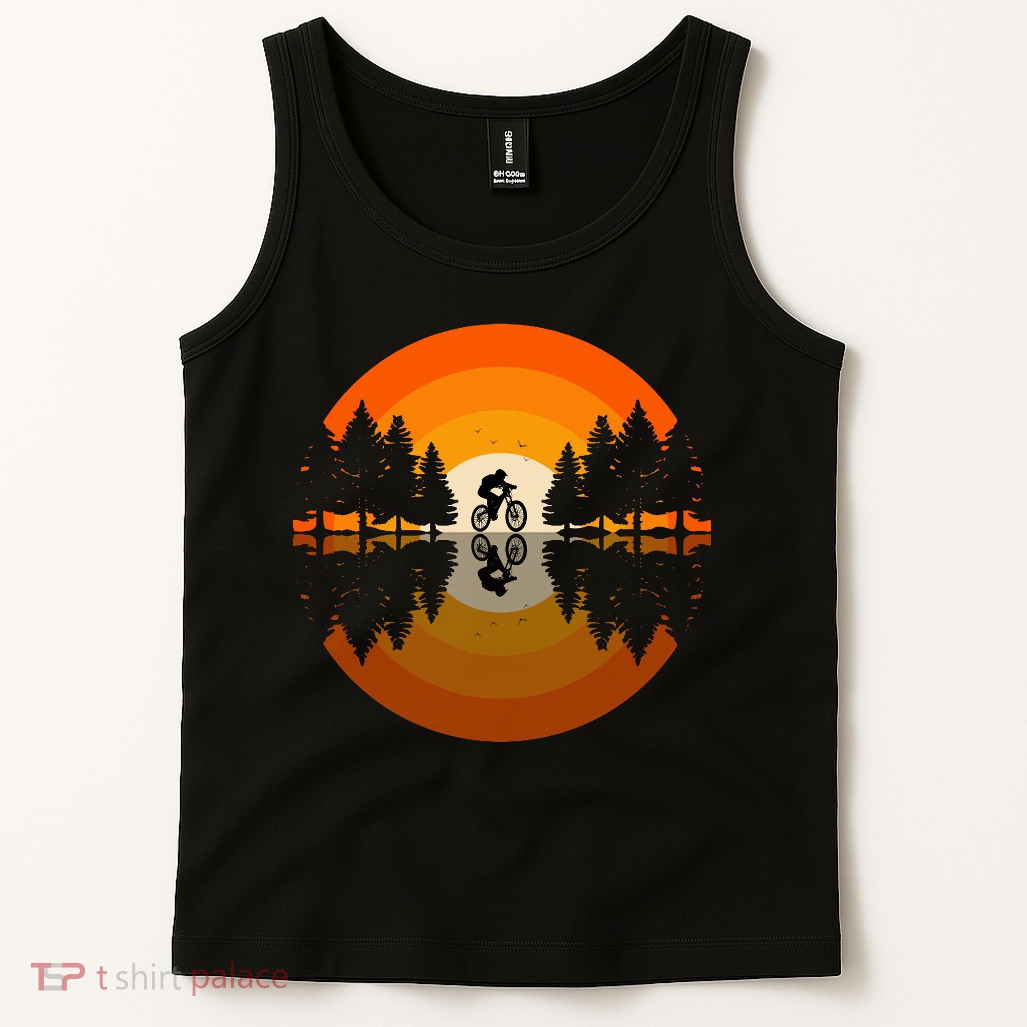 Sunset Retro Mountain Bike Sunset Retro Tank Top