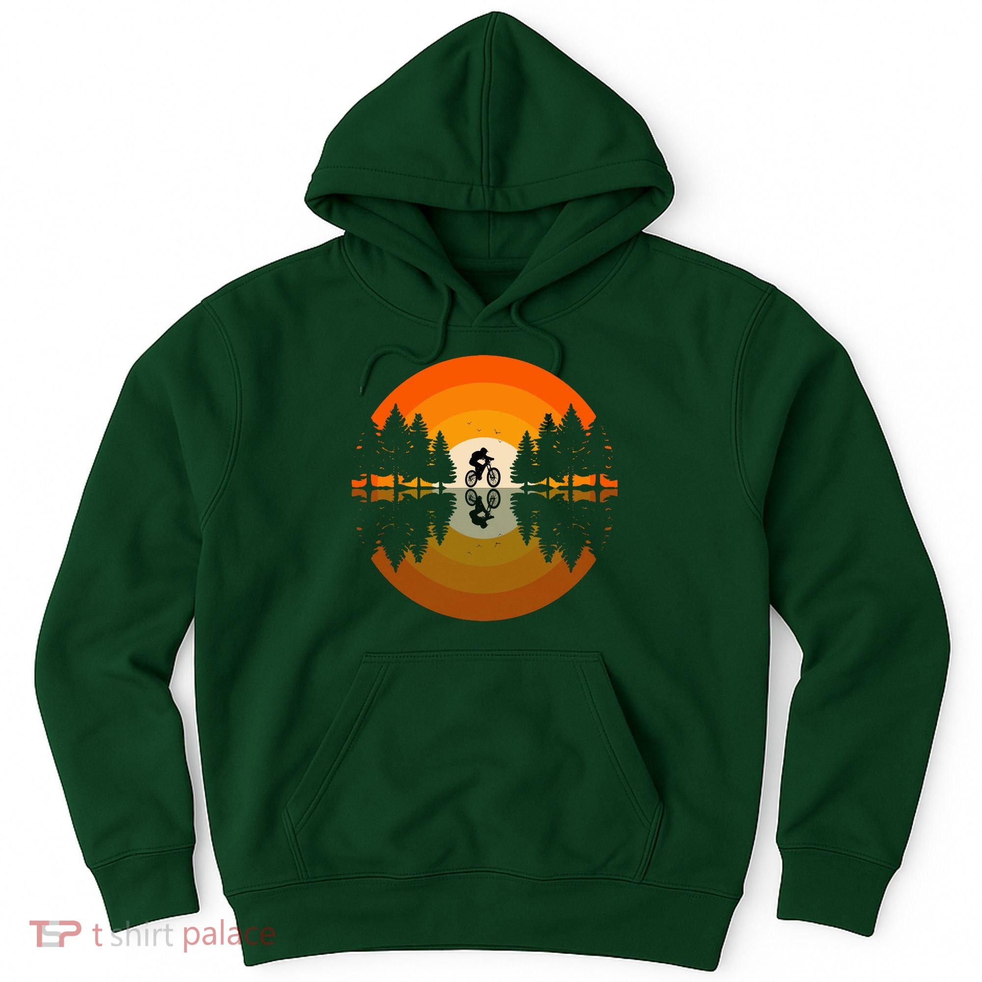 Sunset Retro Mountain Bike Sunset Retro Hoodie