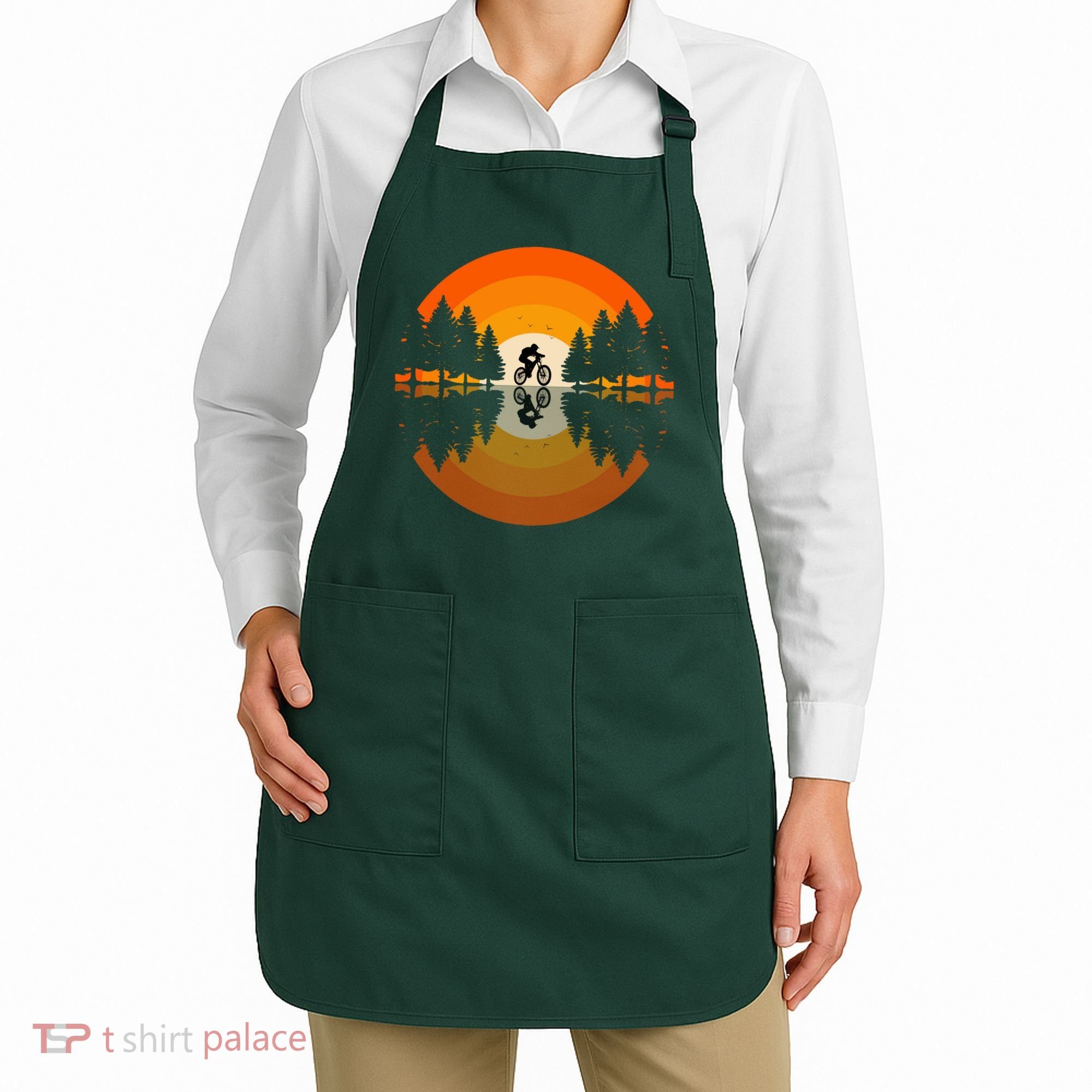 Sunset Retro Mountain Bike Sunset Retro Apron