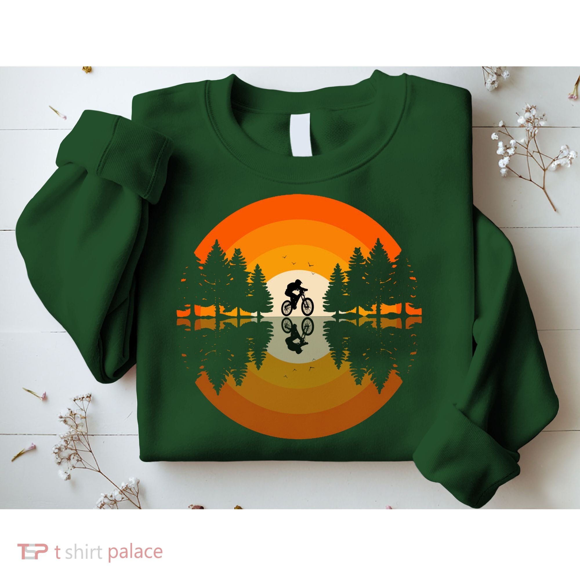 Sunset Retro Mountain Bike Sunset Retro Sweatshirt