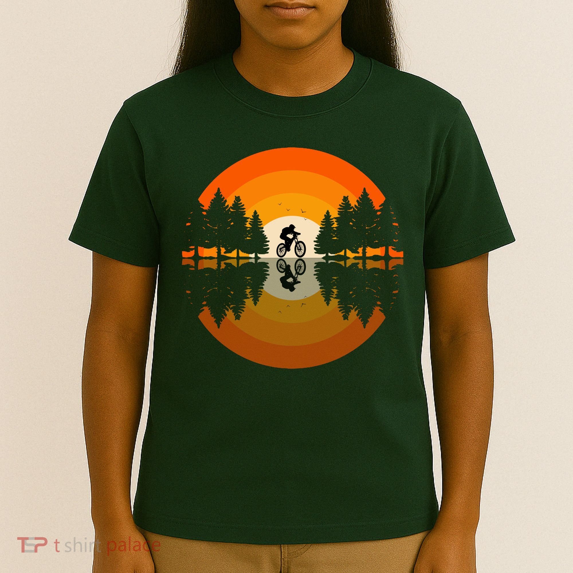 Sunset Retro Mountain Bike Sunset Retro T-Shirt