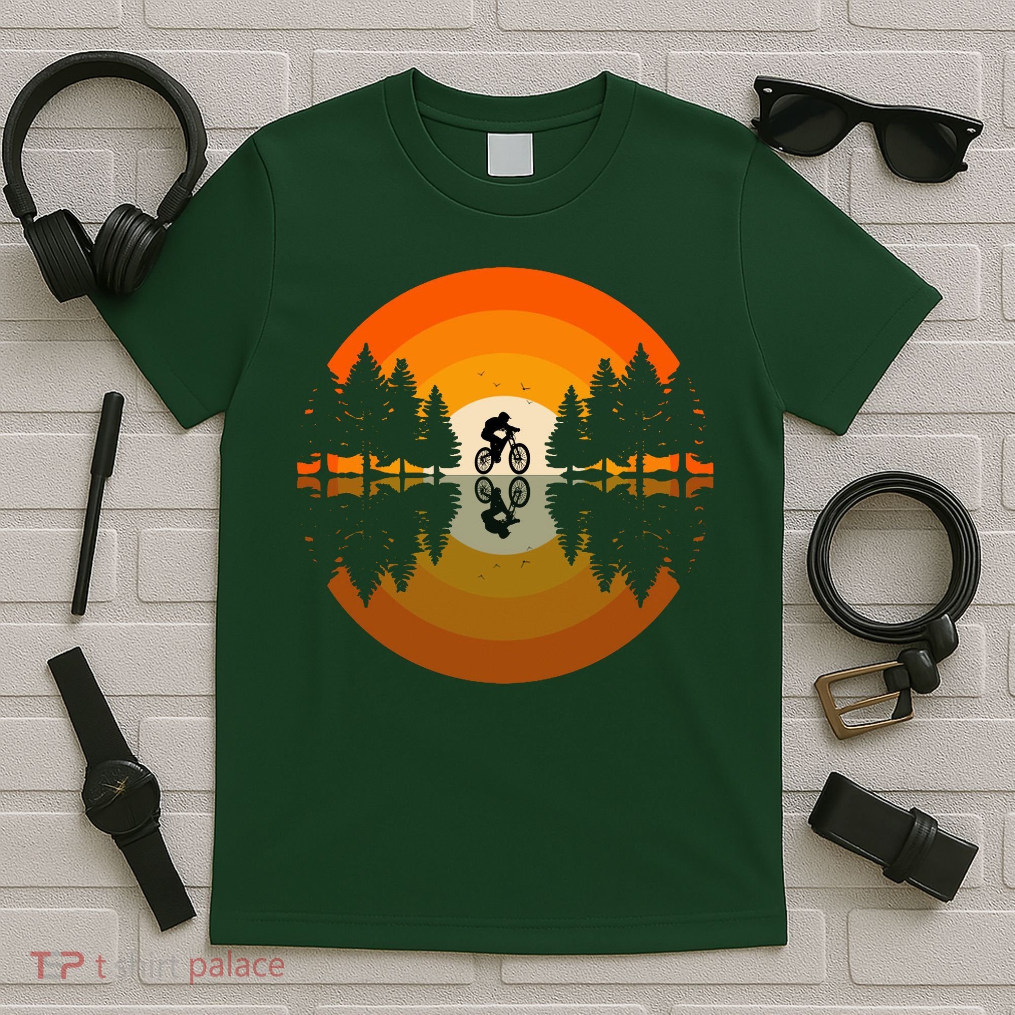 Sunset Retro Mountain Bike Sunset Retro T-Shirt