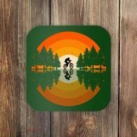 Sunset Retro Mountain Bike Sunset Retro Coaster thumb 0