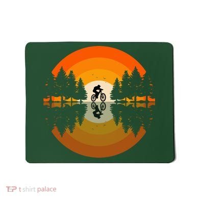 Sunset Retro Mountain Bike Sunset Retro Mousepad
