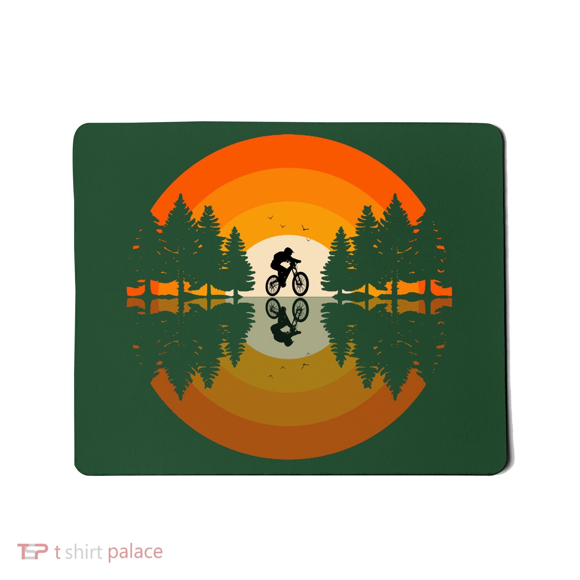 Sunset Retro Mountain Bike Sunset Retro Mousepad