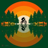 Sunset Retro Mountain Bike Sunset Retro Mousepad thumb 1