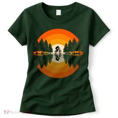 Sunset Retro Mountain Bike Sunset Retro Women's T-Shirt