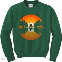 Sunset Retro Mountain Bike Sunset Retro Kids Sweatshirt thumb 0