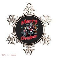 Santa Riding Motorcycle Merry Christmas Festive Xmas Holiday Gift Ornament thumb 0
