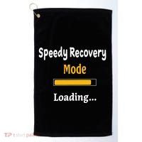 Speedy Recovery Mode Loading Get Well Soon Feel Better Golf Towel thumb 0