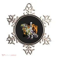 Skeleton Riding Mummy Dinosaur T Rex Halloween Spook Lovers Gift Ornament thumb 0