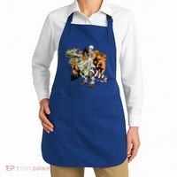 Skeleton Riding Mummy Dinosaur T Rex Halloween Spook Lovers Gift Apron thumb 2