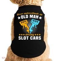 Slot Racing Never Understimate Old Driving Slot Car Gift Doggie Tank thumb 0