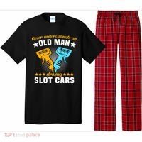 Slot Racing Never Understimate Old Driving Slot Car Gift Pajama Set thumb 0