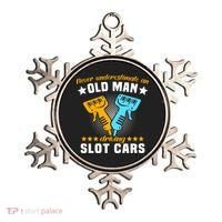 Slot Racing Never Understimate Old Driving Slot Car Gift Ornament thumb 0