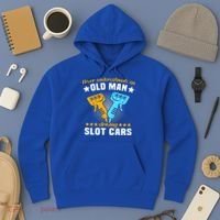 Slot Racing Never Understimate Old Driving Slot Car Gift Hoodie thumb 3