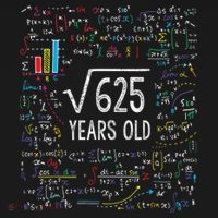 Square Root Of 625 25th Birthday 25 Year Old Gifts Math Bday Women's Hoodie thumb 2