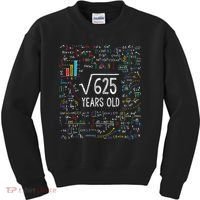 Square Root Of 625 25th Birthday 25 Year Old Gifts Math Bday Kids Sweatshirt thumb 0